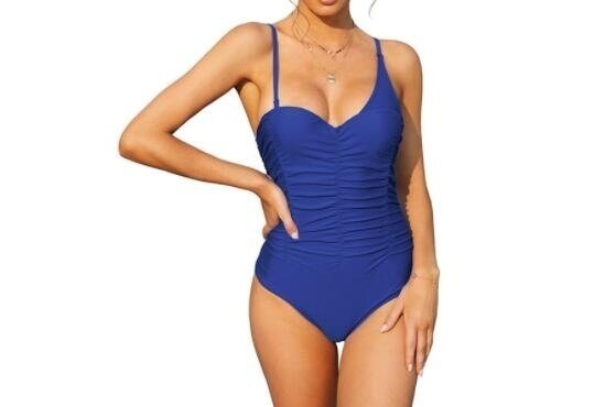 One Piece Swimsuits Ruched Monokini Bathing Suits