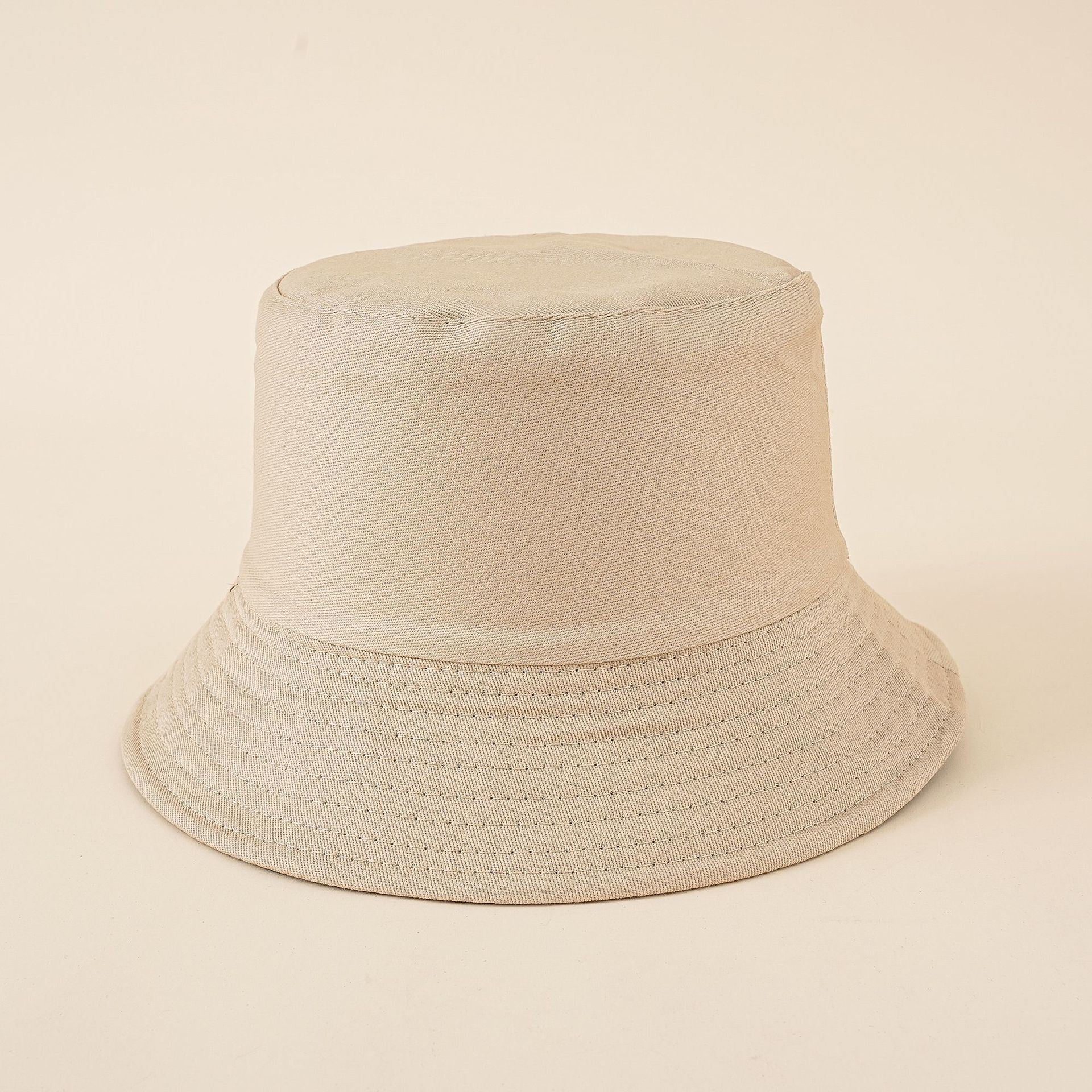 Hat new female Korean version of solid color simple fisherman hat double basin hat sun hat cover face female summer tide