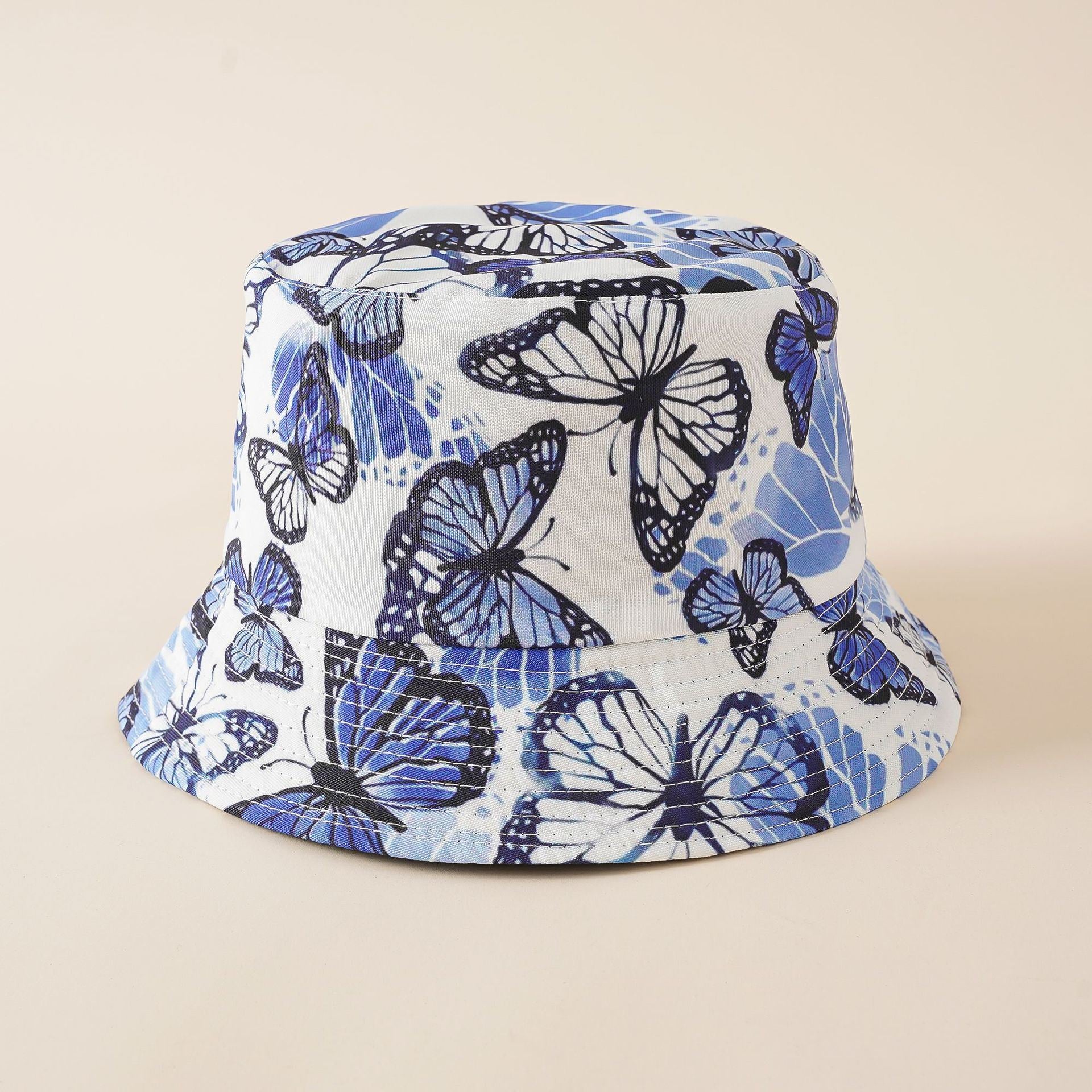 Fisherman hat European and American hat tide double-sided wear fashion creative basin hat cover face breathable hat sun hat