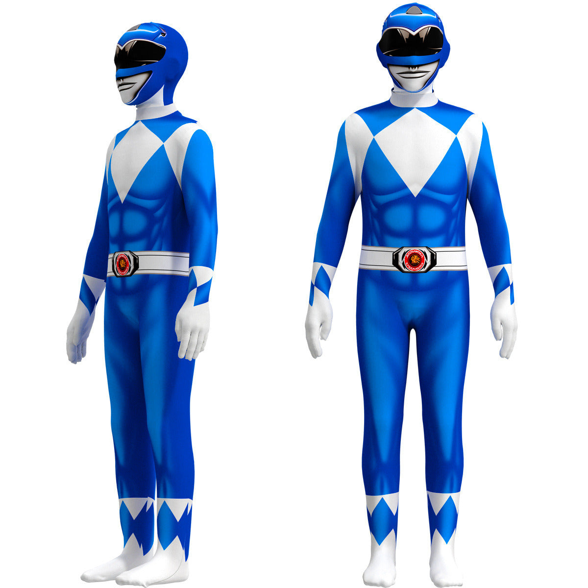 BKQU Fantasia Power Samurai Rangers Cosplay Costume Adult Kids Morpher Mighty Morphin Superhero Jumpsuit Zentai Halloween Suit