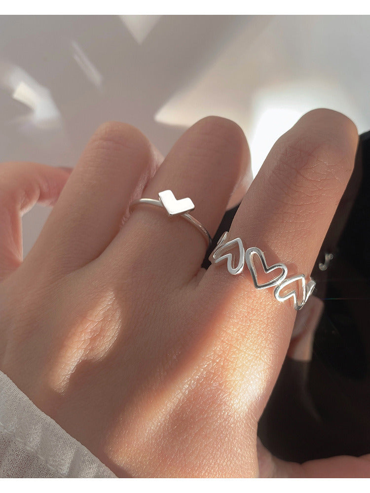 Love Ring Women'S Fashion Personality Single Open Rings