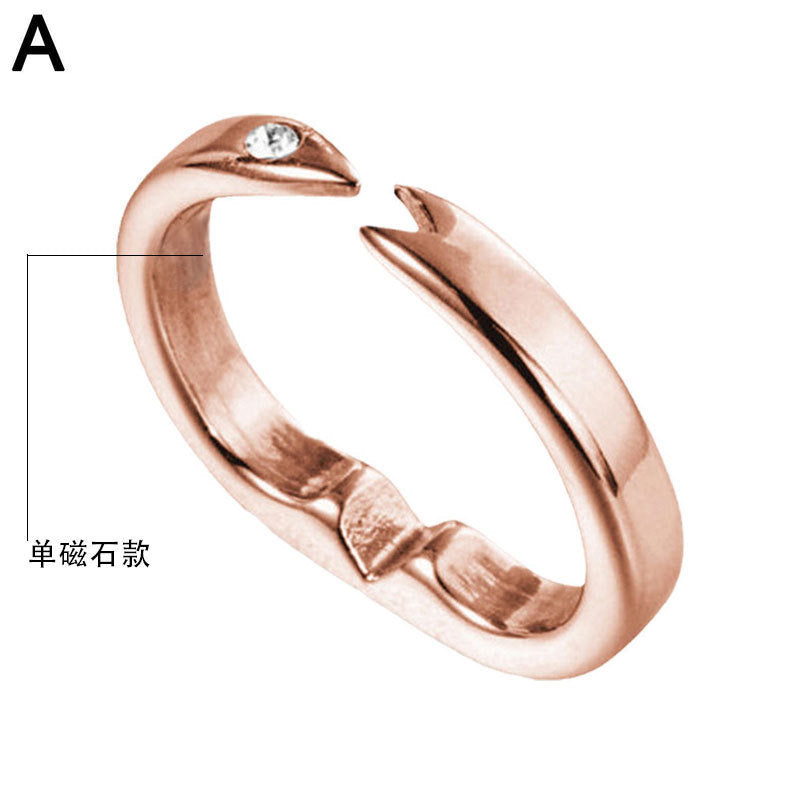 Magnetic Open Ring Anti Snoring Magnet Couple Rings