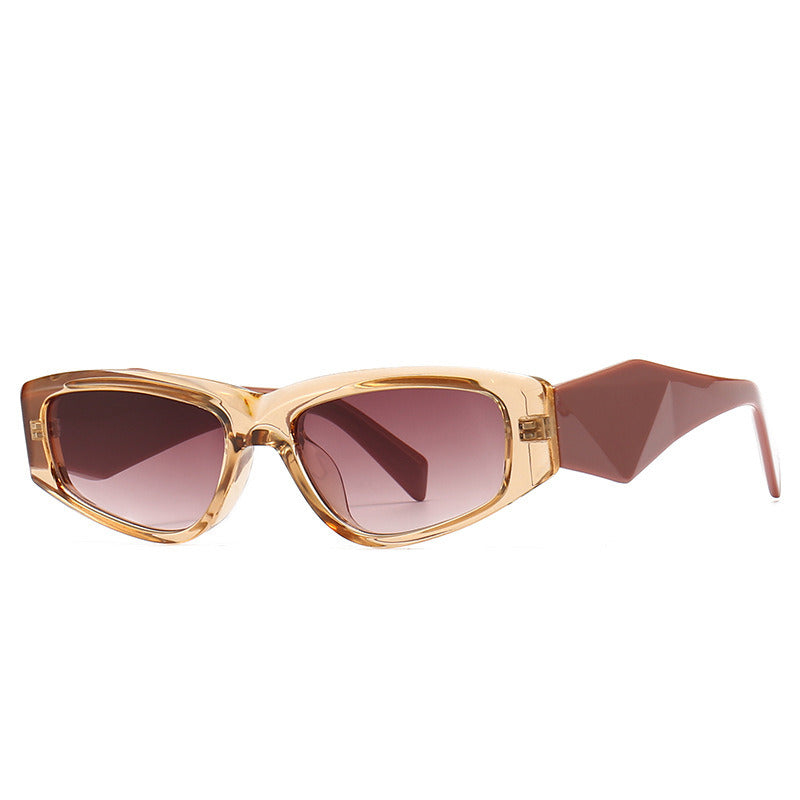 Women Sunglasses Fashion Cat Eye Sunglass Rhombus Frame Sall Sun Glasses Retro UV400 Gradients Shades Eyewear