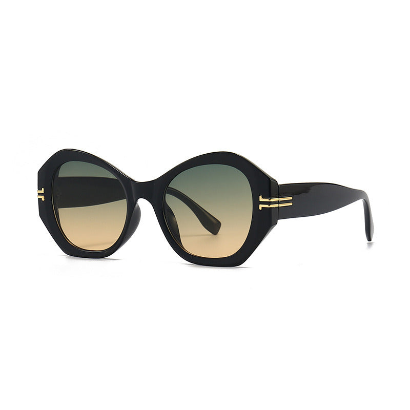 Women Sunglasses Fashion Cat Eye Sunglass Irregular Frame Sun Glasses Retro Luxury Designer UV400 Gradients Shades Eyewear