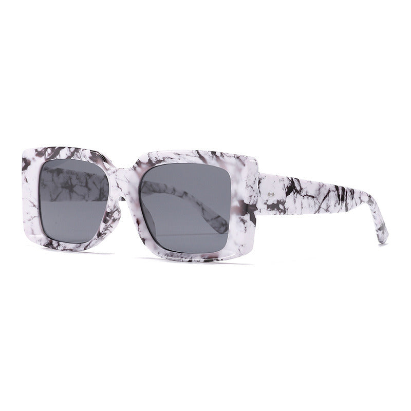 Women Sunglasses Fashion Square Sunglass Leopard Large Frame Candy ColorSun Glasses Retro UV400 Fradients Shades Eyewear