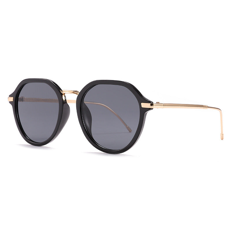 Women Sunglasses Fashion Round Sunglass Candy Color Frame Sun Glasses Retro Men UV400 Black Clear Shades Eyewear