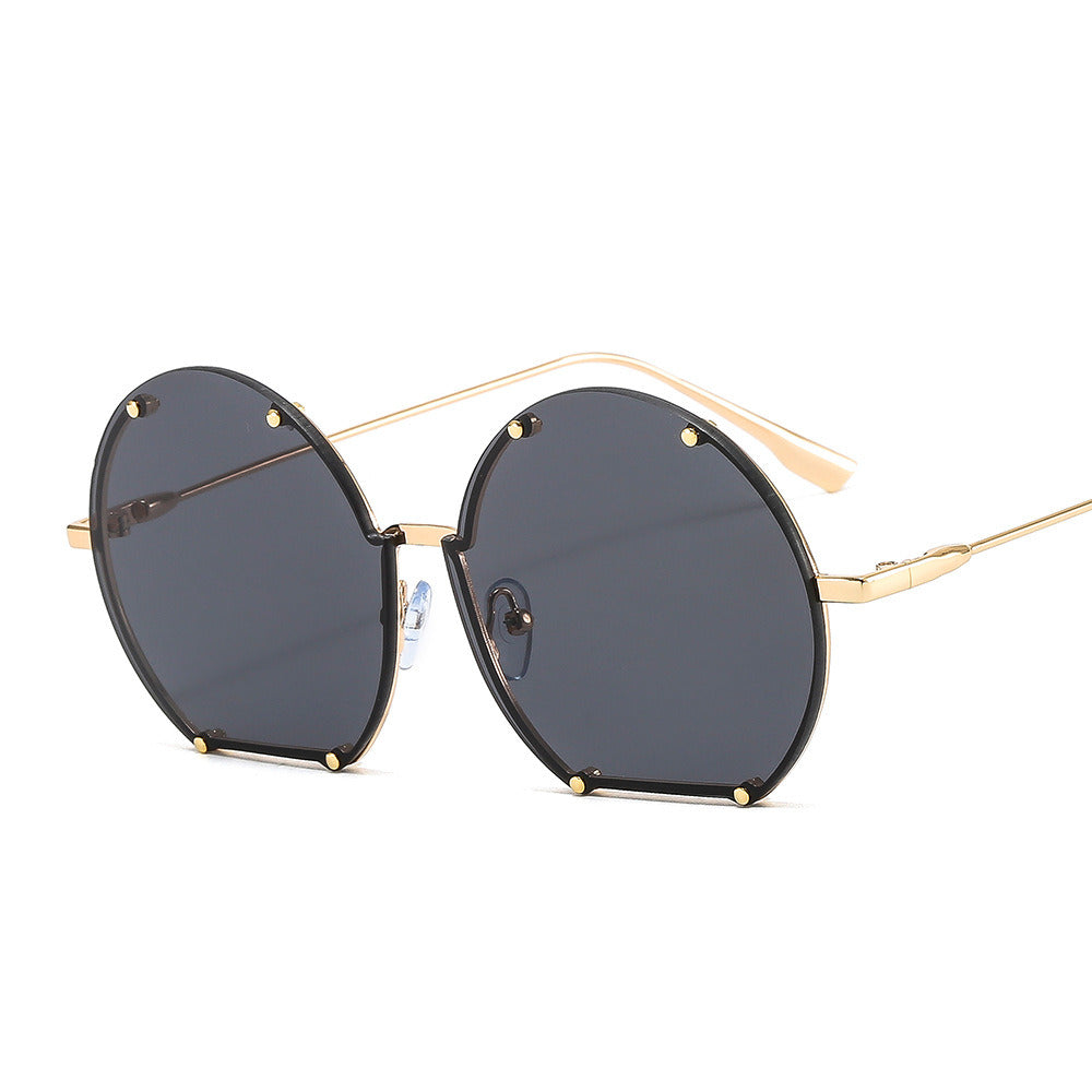 Fashion Round Sunglasses Women Irregular Sunglass Vintage Sun Glass Men Hip Pop Brand Designer Eyewear UV400 Gradient Shades