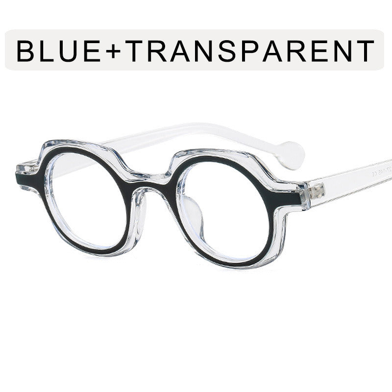 Fashion Round Myopia Glasses Frame Women Men Clear Lens Glasses Optical Spectacle Goggles Leopard Female Eyeglass