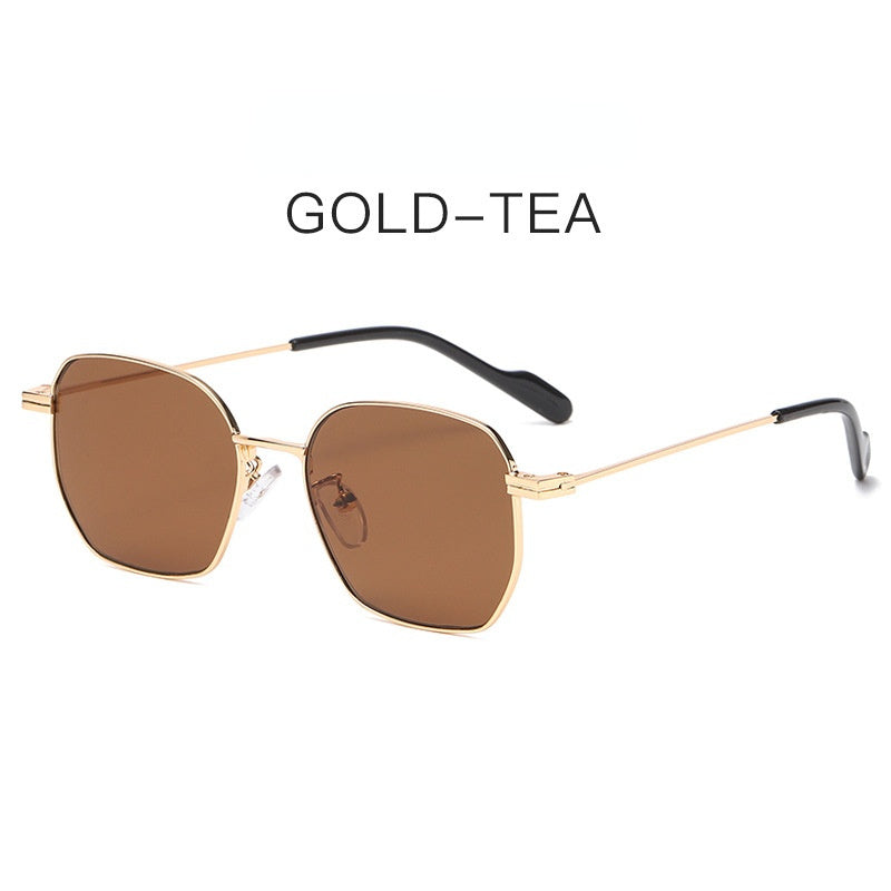 Fashion Square Sunglasses Women Mental Glasses Retro Sunglass Men Luxury Designer Eyewear UV400 Sun Glass Ocean Lens Shades