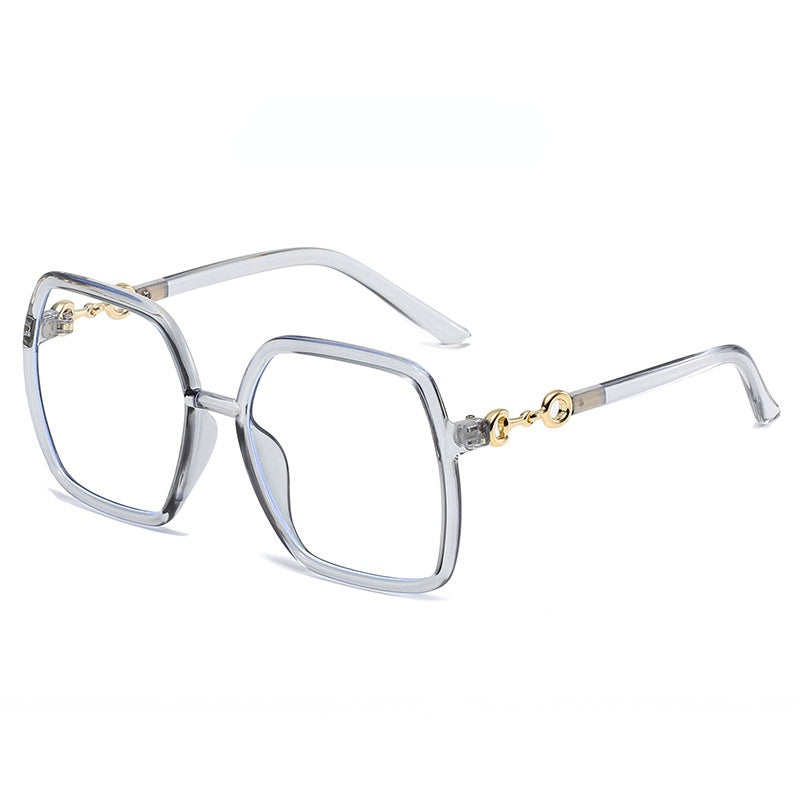 Fashion Square Blue Light Blocking Glasses Women Men Oversized Clear Lens Glasses Frame Optical Spectacle Goggle Female Eyeglass