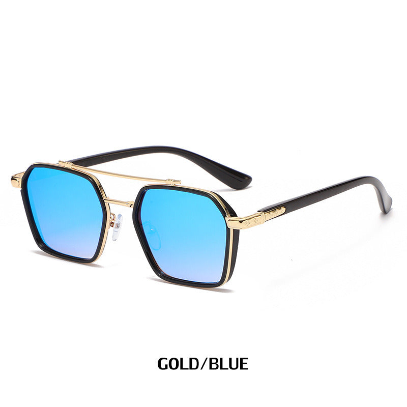 Fashion Pilot Sunglasses Men Double Bridge Glasses Retro Sunglass Luxury Designer Drving Eyewear UV400 Sun Glass Gradient Shades