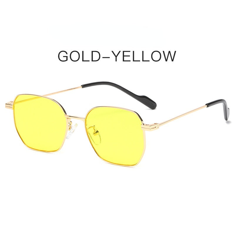 Fashion Square Sunglasses Women Mental Glasses Retro Sunglass Men Luxury Designer Eyewear UV400 Sun Glass Ocean Lens Shades