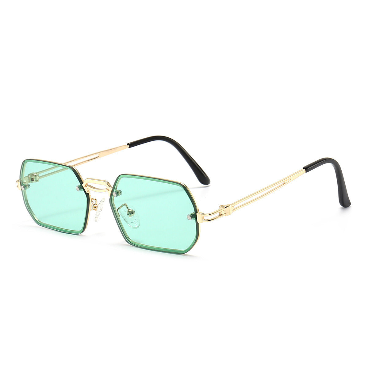 Fashion Polygonal Rectangle Sunglasses Women Glasses Retro Sunglass Men Luxury Designer Eyewear UV400 Sun Glass Gradient Shades