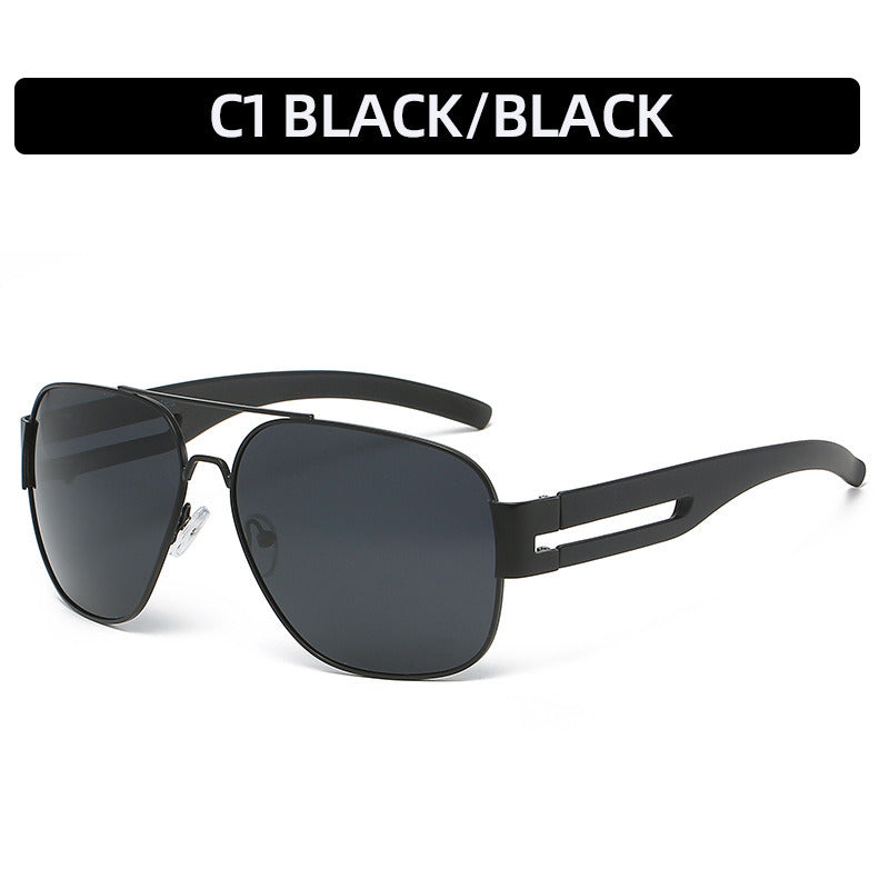 Fashion Pilot Polarized Sunglasses Men Glasses Retro Sunglass Luxury Designer Eyewear Driving UV400 Sun Glass Black Shades