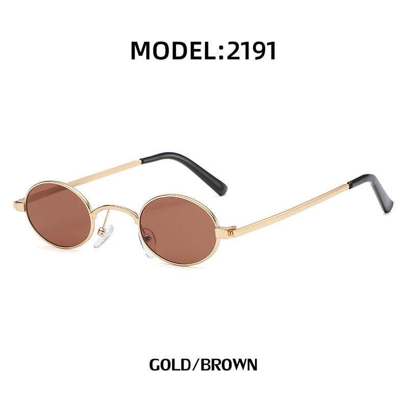 Fashion Round Sunglasses Women Hip Pop Sunglass Vintage Small Sun Glass Men Luxury Brand Design Eyewear UV400 Gradient Shades