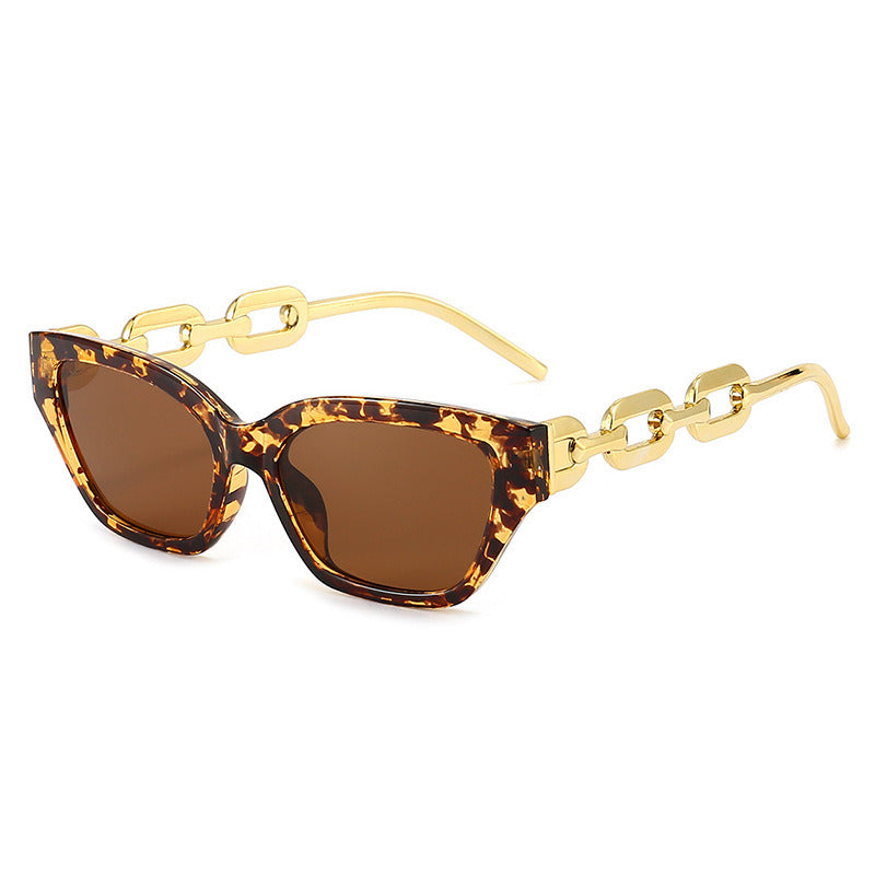 Fashion Cat Eye Sunglasses Women Leopard Glasses Retro Sunglass Female Luxury Designer Eyewear UV400 Sun Glass Brown Shades