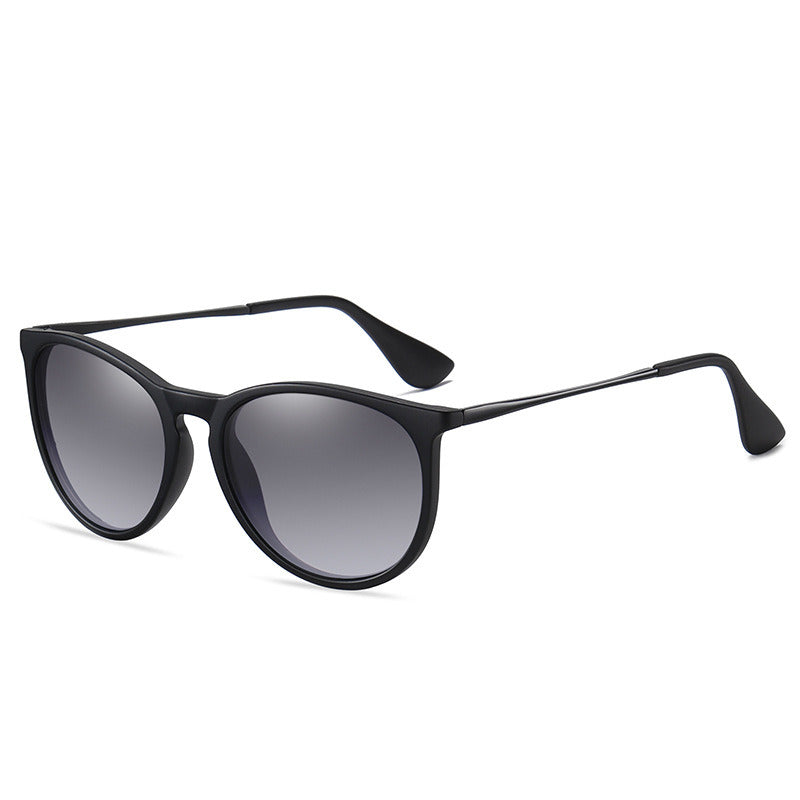 Round Polarized Sunglasses Fashion Sun Glasses Women Dazzle Sunglass Retro Black Shades Men Luxry Brand UV400 Driving Eyewear