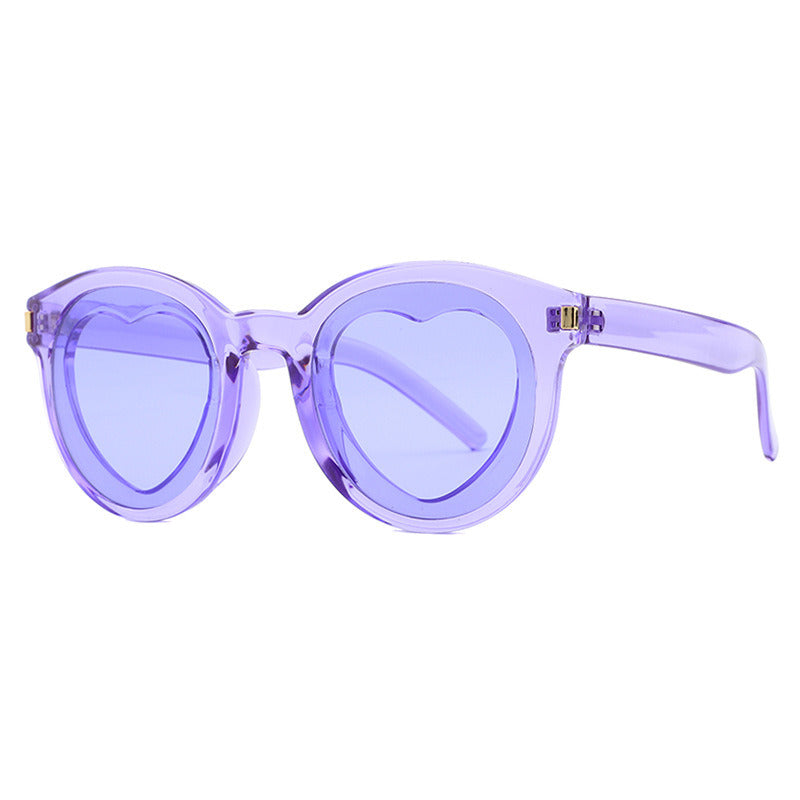 Hear Shape Sunglasses Candy Color Sun Glasses Personality Women Sunglass Female Locean Lens UV400 Shades Eyewear