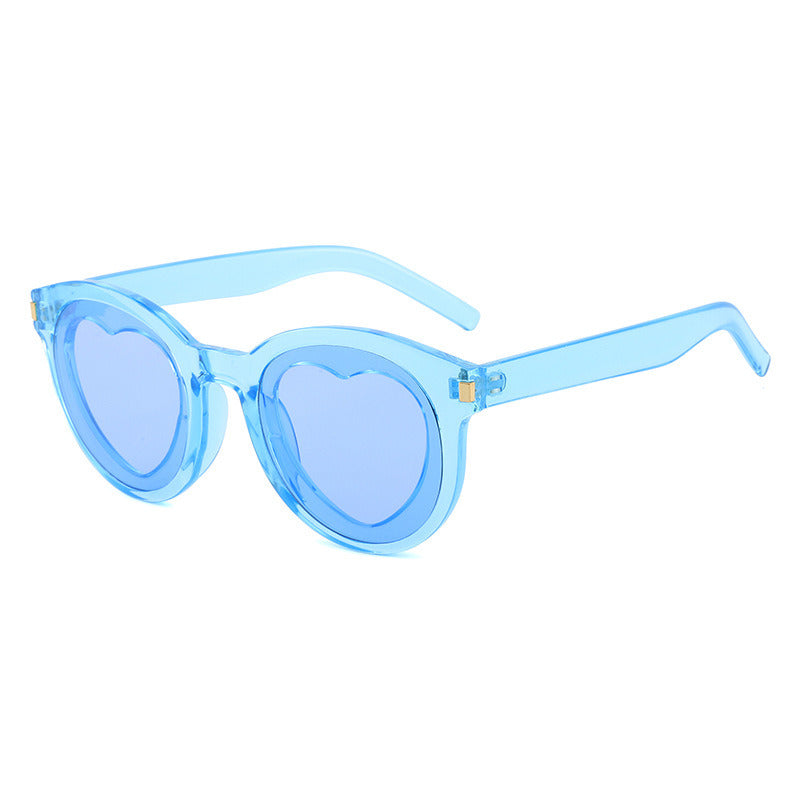 Hear Shape Sunglasses Candy Color Sun Glasses Personality Women Sunglass Female Locean Lens UV400 Shades Eyewear