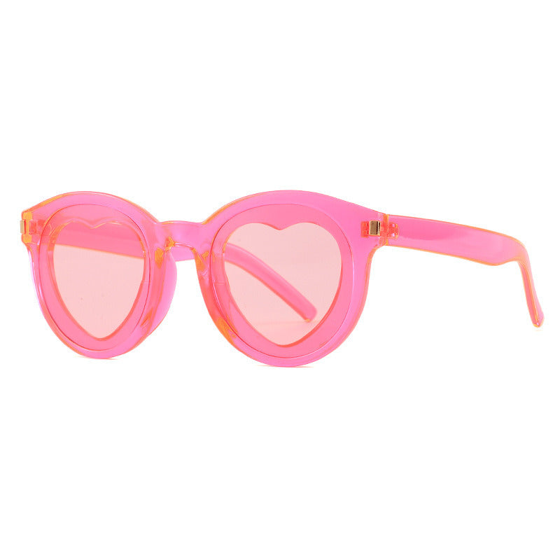 Hear Shape Sunglasses Candy Color Sun Glasses Personality Women Sunglass Female Locean Lens UV400 Shades Eyewear