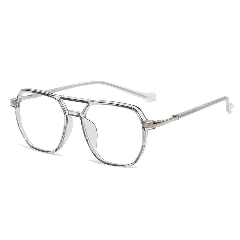 Fashion Polygonal Square Myopia Glasses Frame Women Men Clear Lens Double Bridge Glasses Optical Spectacle Goggles