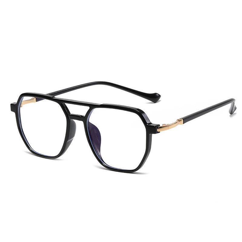 Fashion Polygonal Square Myopia Glasses Frame Women Men Clear Lens Double Bridge Glasses Optical Spectacle Goggles