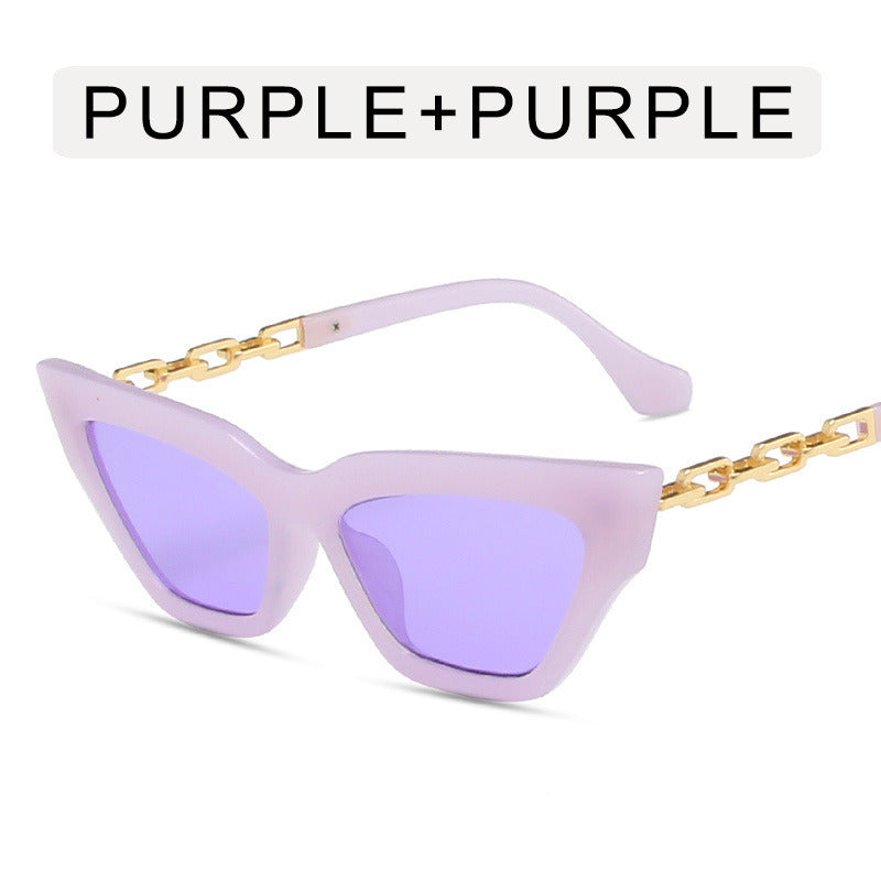 Fashion Cat Eye Sunglasses Women Hip Hop Sunglass Vintage Sun Glass Men Luxury Brand Design Eyewear UV400 Gradient Shades Ins