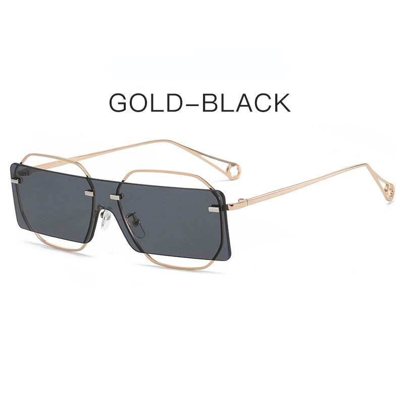 Fashion Steapumk Sunglasses Women Irregular Glasses Retro Sunglass Men Square Luxury Brand Design Eyewear UV400 Sun Glass Shades