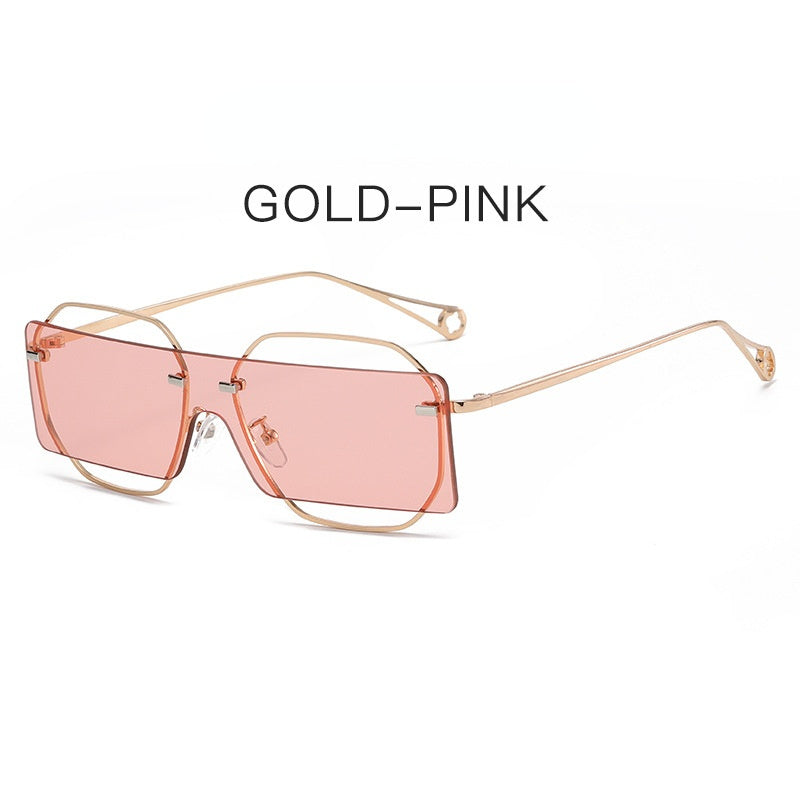 Fashion Steapumk Sunglasses Women Irregular Glasses Retro Sunglass Men Square Luxury Brand Design Eyewear UV400 Sun Glass Shades