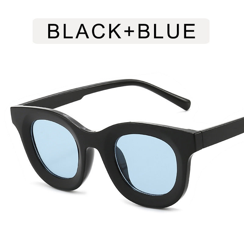 Fashion Round Sunglasses Women Concave Small Rrame Sunglass Vintage Men Brand Design Eyewear Gradient Shades UV400 Sun Glass