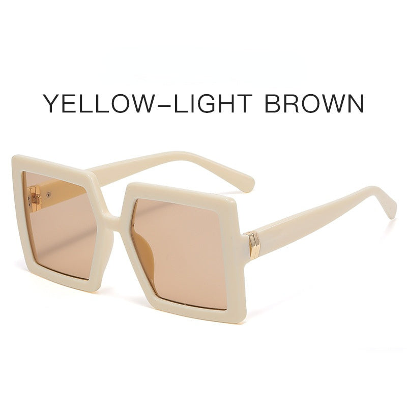 Fashion Large Square Sunglasses Women Oversized Sunglass Vintage Sun Glass Luxury Brand Design Eyewear UV400 Gradient Shades