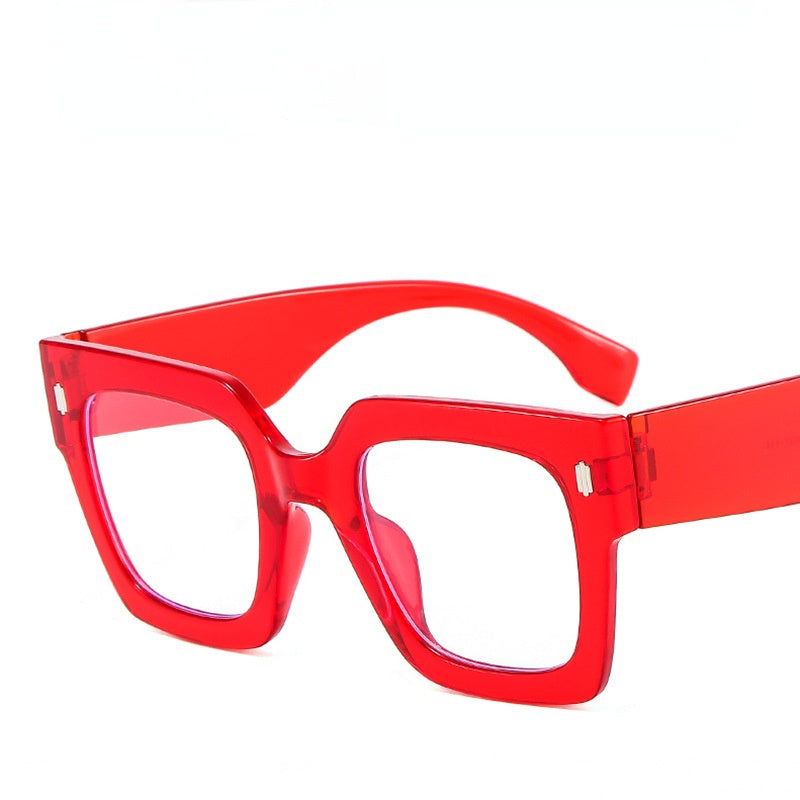 Fashion Square Myopia Glasses Frame Women Men Clear Lens Glasses Optical Spectacle Goggles Female Leopard Eyeglass