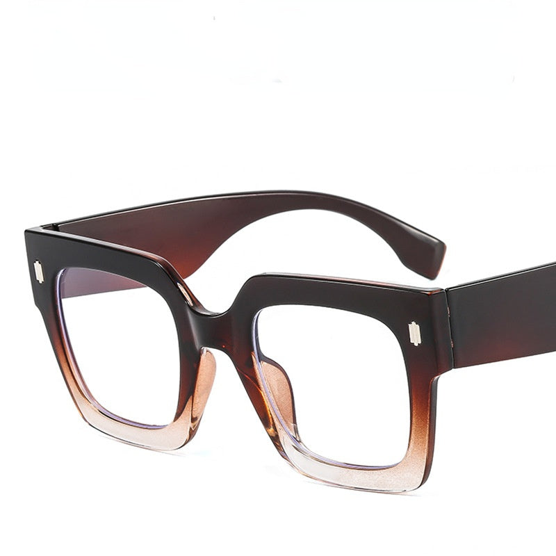 Fashion Square Myopia Glasses Frame Women Men Clear Lens Glasses Optical Spectacle Goggles Female Leopard Eyeglass