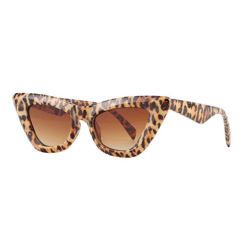 Cat Eye Sunglasses Fashion Sun Glasses Women Leopard Sunglass Ocean Lens Female Luxry Brand UV400 Shades Eyewear