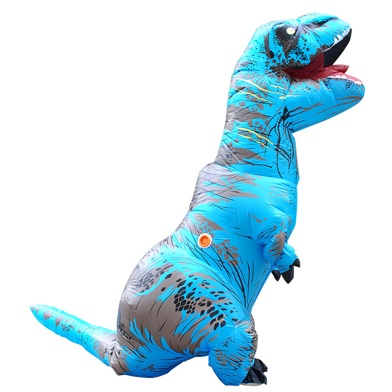 Adult Kids Mascot Inflatable Dinosaur Costumes Dino T-Rex Purim Halloween Party Costume For Carnival Cosplay Dress Suit