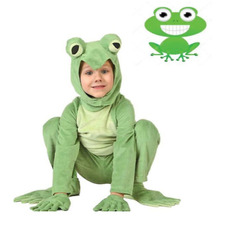 Boys Girls Frog Costume Kids Animal Cosplay Fancy Dress Outfit