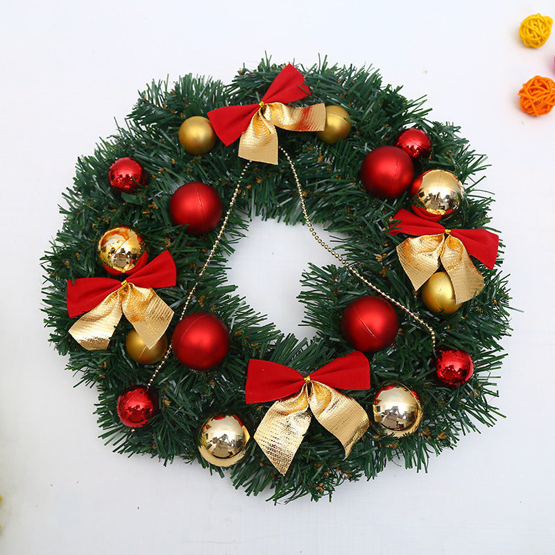 Christmas Wreath Merry Christmas Decorations Ornaments Front Door Hanging Window Wreaths Props Background Xmas Tree Decoration