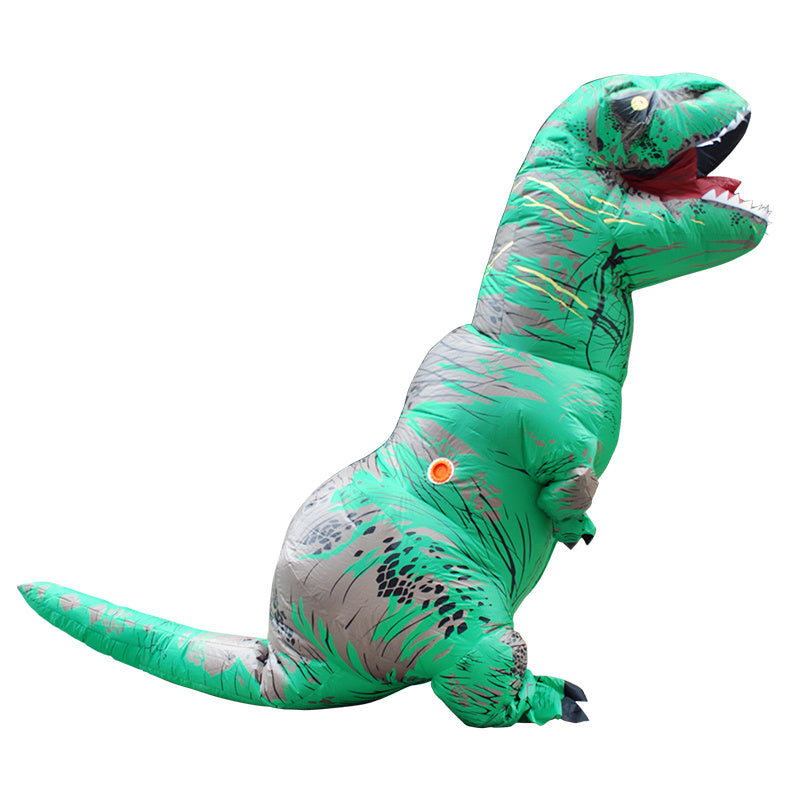 Adult Kids Mascot Inflatable Dinosaur Costumes Dino T-Rex Purim Halloween Party Costume For Carnival Cosplay Dress Suit