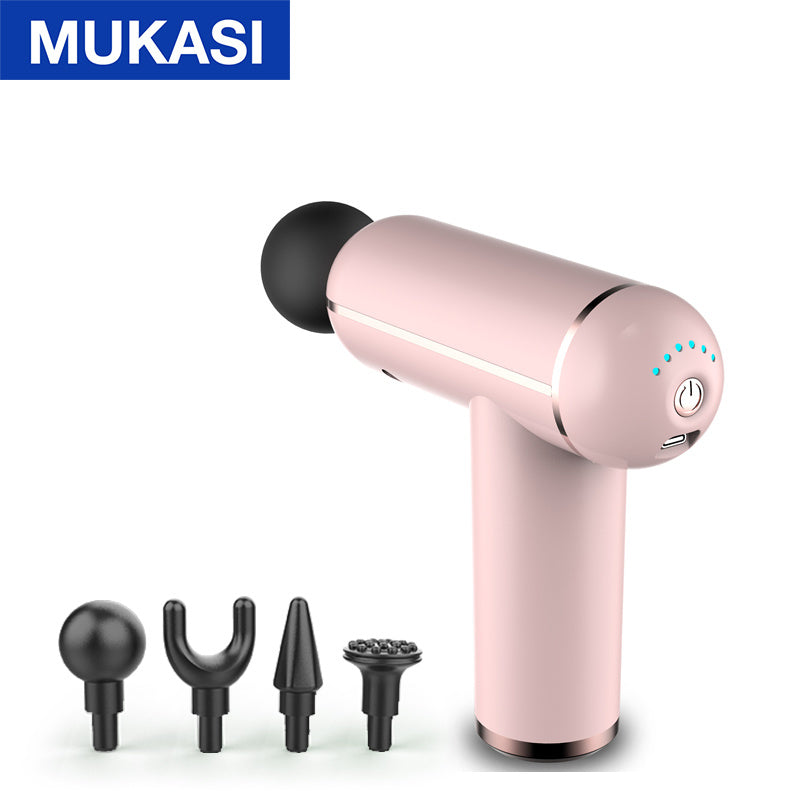 MUKASI LCD Display Massage Gun Portable Percussion Pistol Massager For Body Neck Deep Tissue Muscle Relaxation Gout Pain Relief