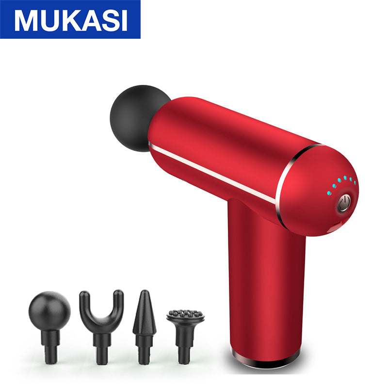 MUKASI LCD Display Massage Gun Portable Percussion Pistol Massager For Body Neck Deep Tissue Muscle Relaxation Gout Pain Relief