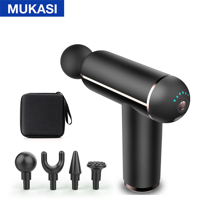 MUKASI LCD Display Massage Gun Portable Percussion Pistol Massager For Body Neck Deep Tissue Muscle Relaxation Gout Pain Relief