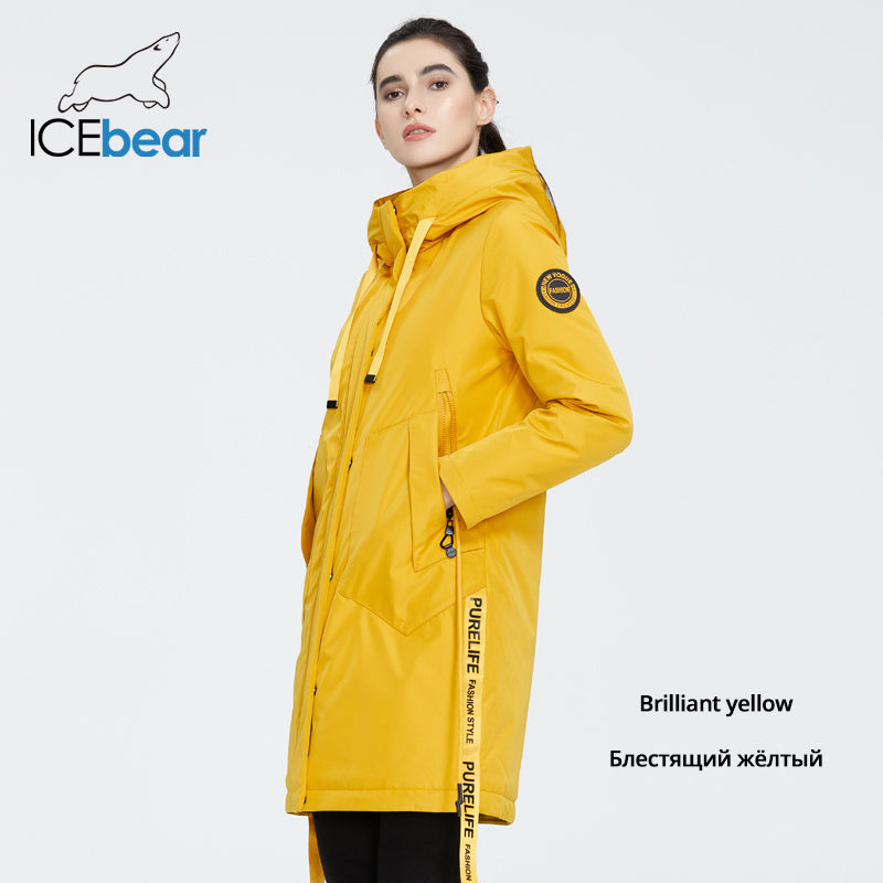 ICEbear 2022 new fall women&#39;s coat with a hood casual wear quality fashion autumn parka  brand clothing GWC20035D