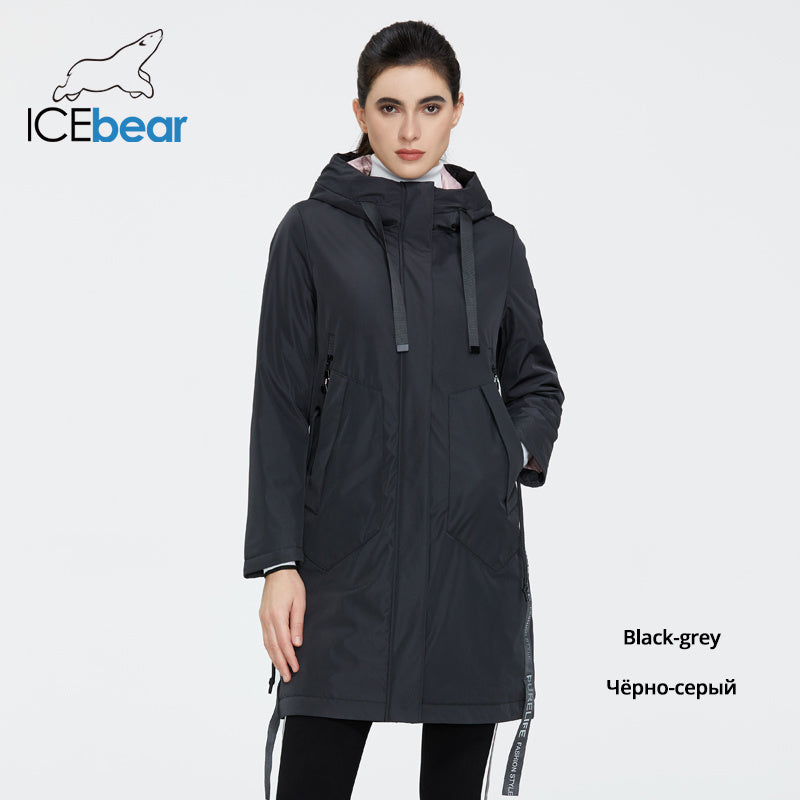 ICEbear 2022 new fall women&#39;s coat with a hood casual wear quality fashion autumn parka  brand clothing GWC20035D