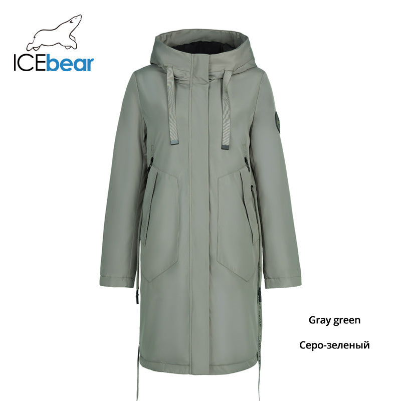 ICEbear 2022 new fall women&#39;s coat with a hood casual wear quality fashion autumn parka  brand clothing GWC20035D