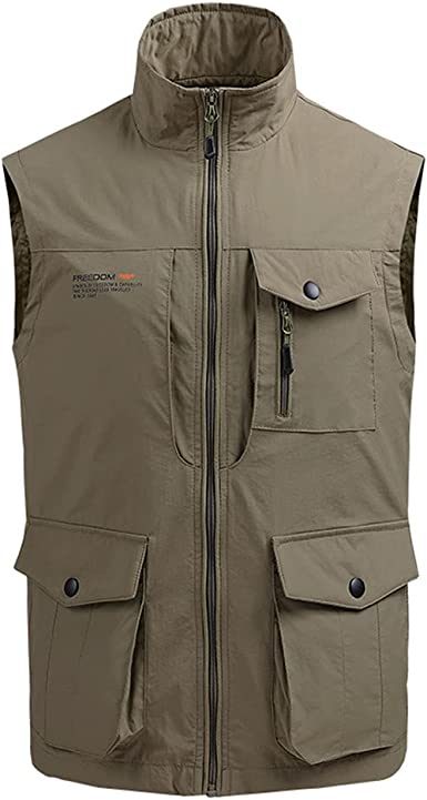 Men's Multi-pocket Casual Quick Dry Vest Photography Fishing Outdoor Vest