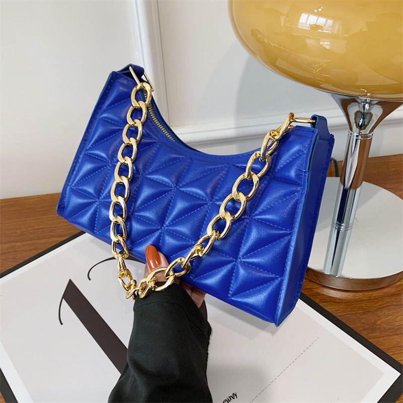 Women&#39;s Advanced Diamond Bag 2022 New Trend All-match Shoulder Bag Niche Chain Handbag Female Fashion Texture Shopping Bag