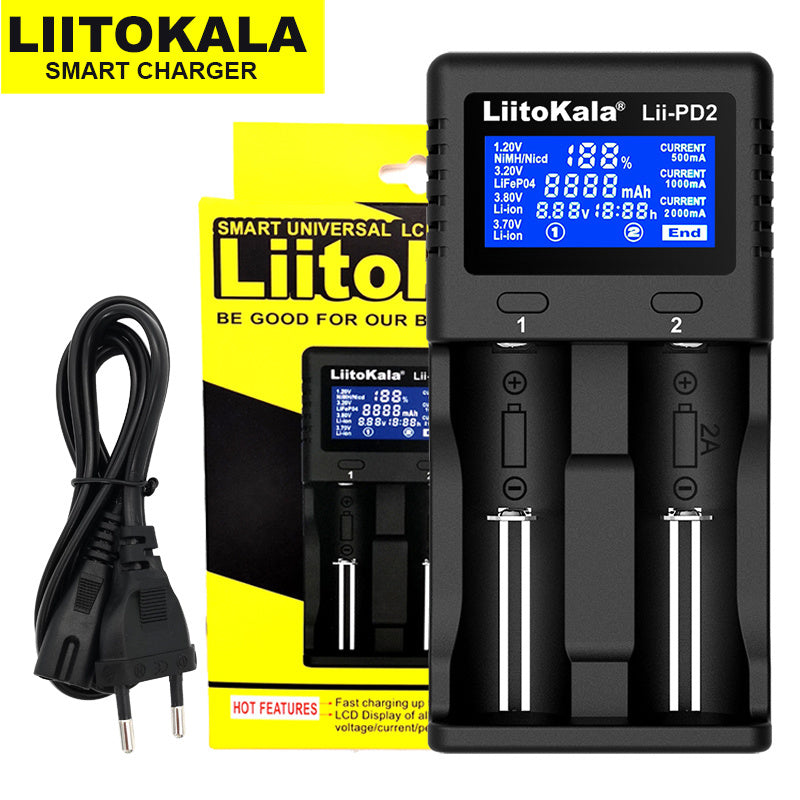 Lii-PD4 Lii-PD2 Lii-402 Lii202 Lii100 18650 Charger Universal Smart Charger for 26650 18650 21700 18500 AA AAA battery