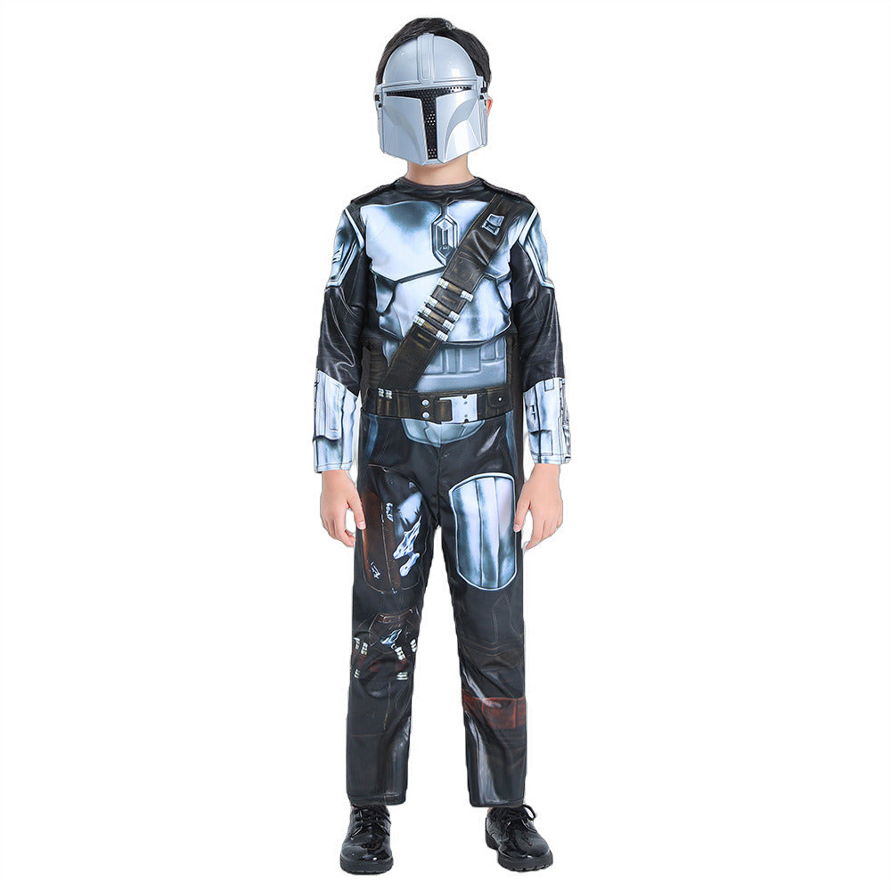 Galactic Bounty Hunter Mandalorian Children'S Halloween Holiday Party Show Costumes