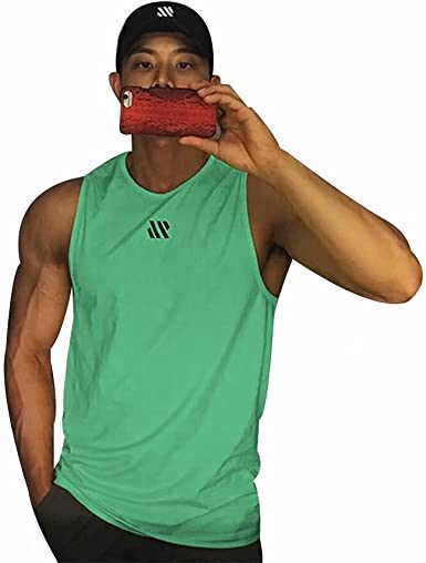 Men's A-Shirt Tank Sleeveless Shirt Men's Gym Tank Shirt Quick Dry Cool Shirt Casual Vest for Men