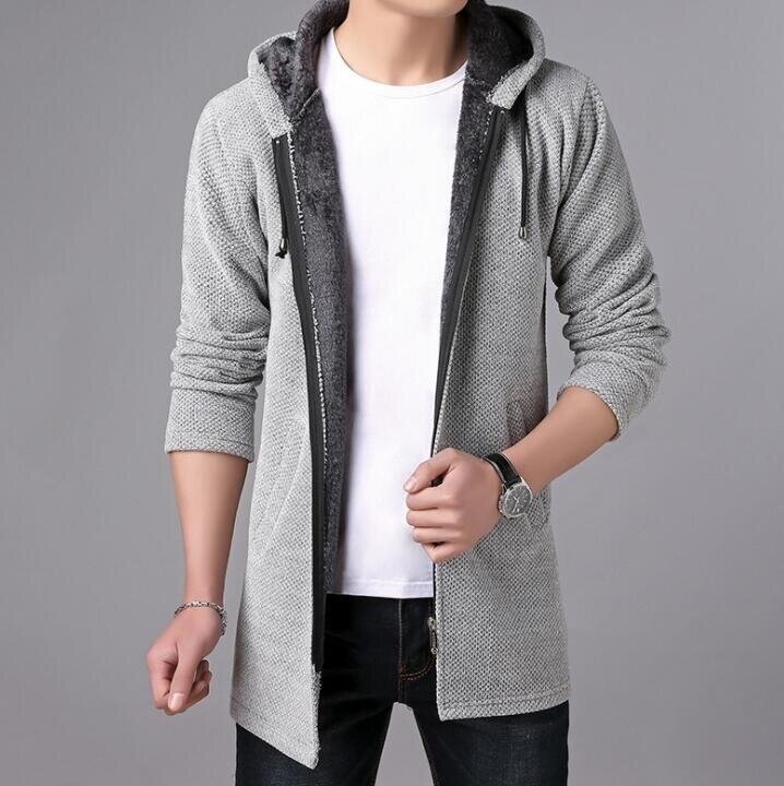 Men's Full Zip Knitted Cardigan Sweaters with Pockets